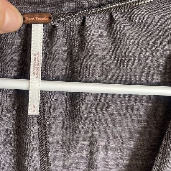 NWT Free People Long Sleeve Gray Maxi Cardigan Duster S - Picture 4 of 9